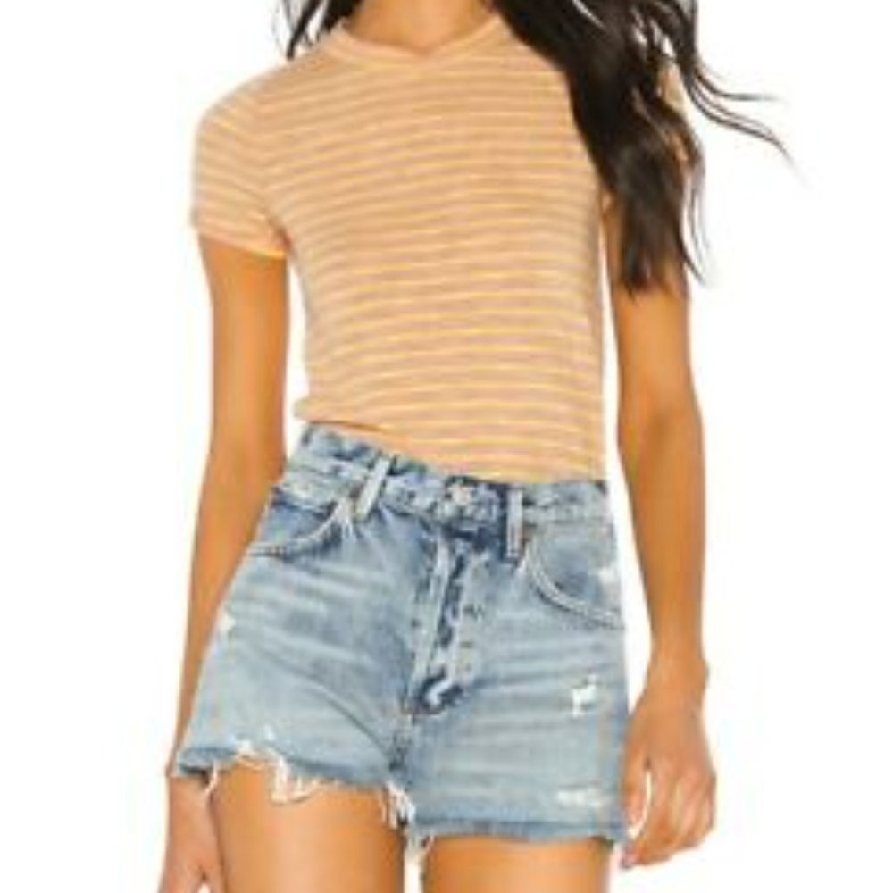 NWT Free People Striped Tee